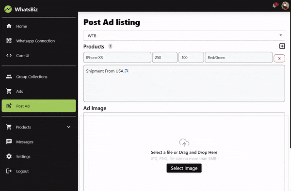 WhatsApp GPT demo gif